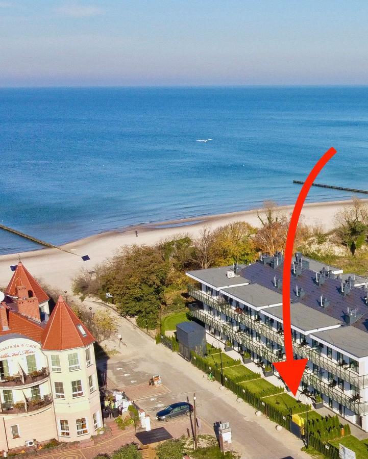 Przy Plazy - Z Prywatnym Ogrodkiem Rezydencja Niechorze Appartement Buitenkant foto